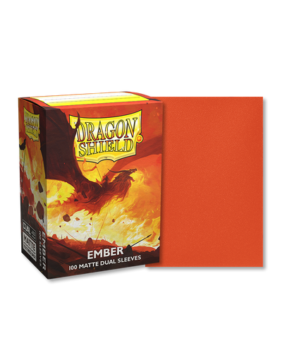 Dragon Shield Sleeves: Matte Dual - Ember (100)