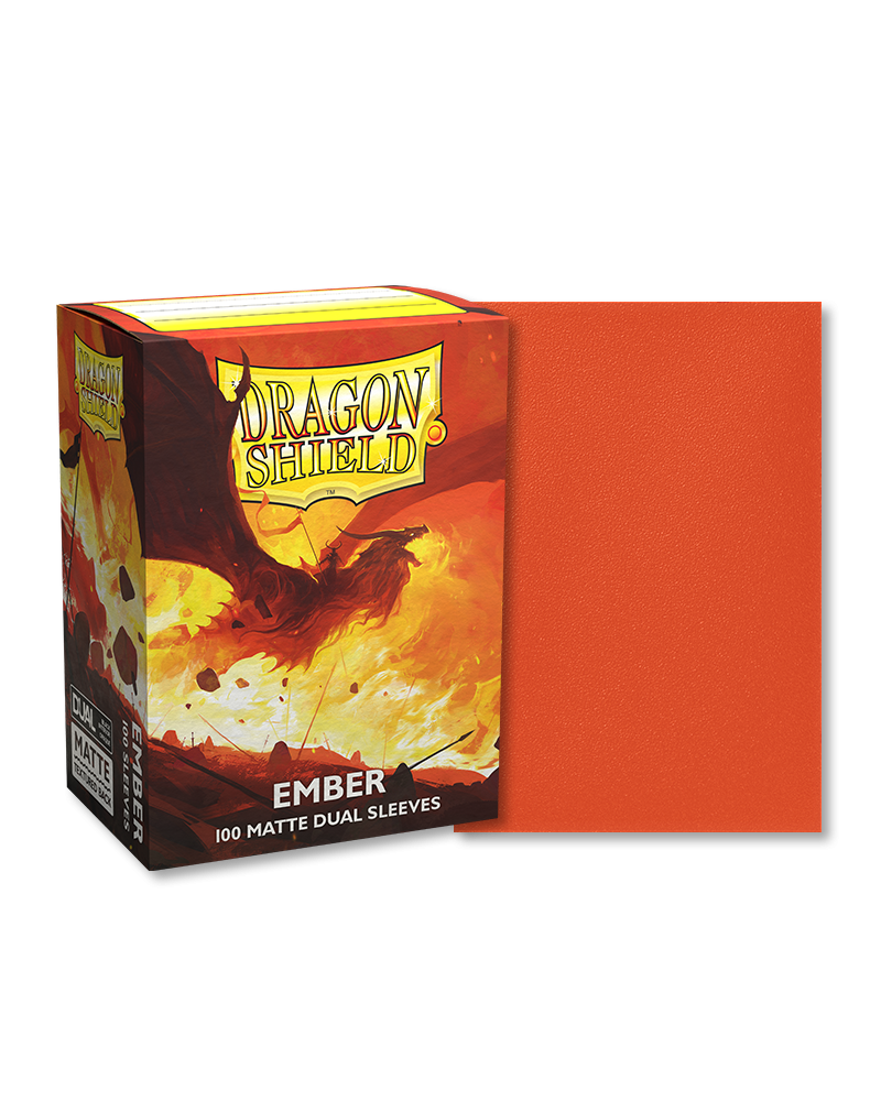 Dragon Shield Sleeves: Matte Dual - Ember (100)
