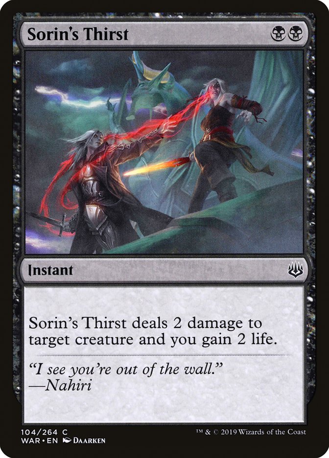 Sorin's Thirst (104) (WAR)