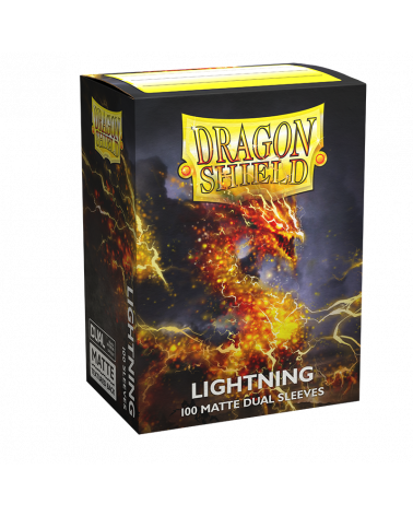 Dragon Shield Sleeves: Matte Dual - Lightning (100)