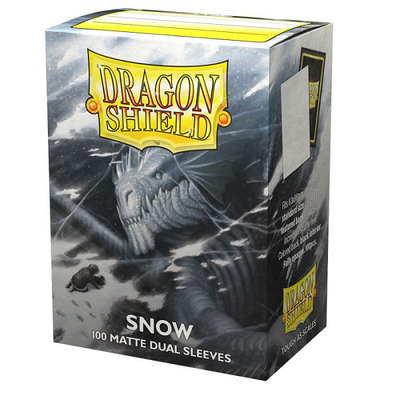 Dragon Shield Sleeves: Matte Dual - Snow (100)